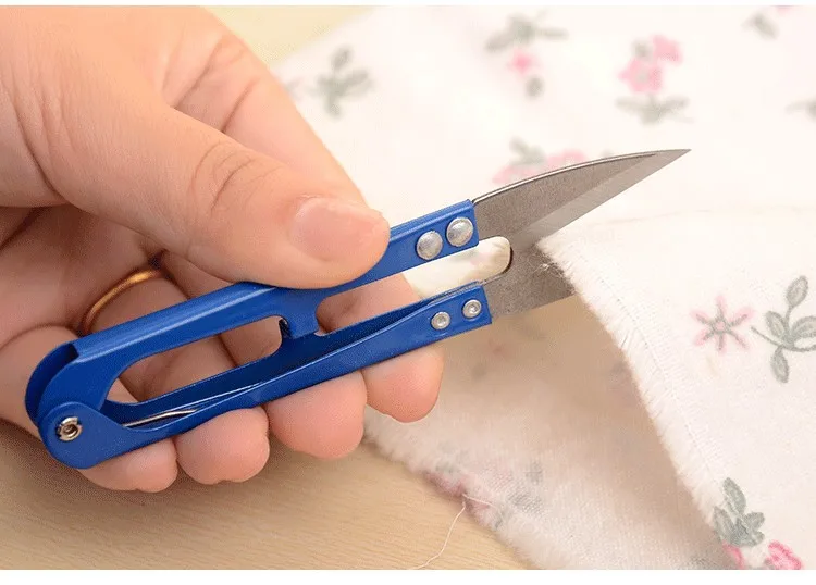 Fixmee-1pc-DIY-beaded-jewelry-making-tools-U-shaped-cross-stitch-small-scissors (2)