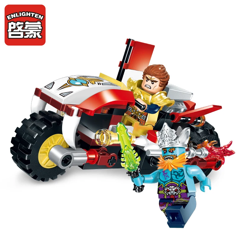 

2017 NEW Enlighten 2202 116pcs Creation Of The Gods Basaltic Whistled Cruise Car Building Blocks Brick Toys For Children