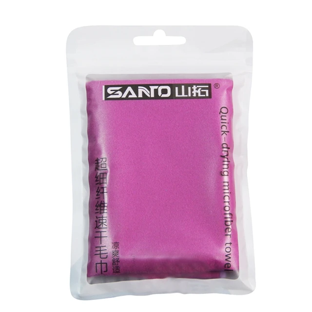 Быстросохнущее ультралегкое компактное полотенце из микрофибры для кемпинга, антибактериальное полотенце для плавания, Походное полотенце для лица, 2 размера - Цвет: 40x40cm Purple
