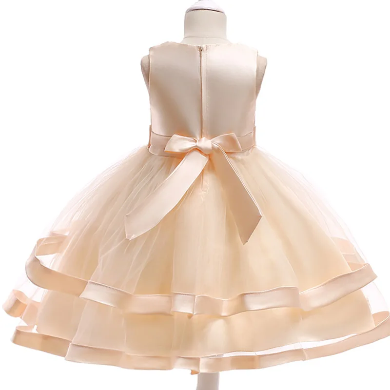 Детская одежда; сетчатые Платья с цветочным узором для девочек; одежда для свадьбы; платье принцессы для первого причастия; костюм-пачка