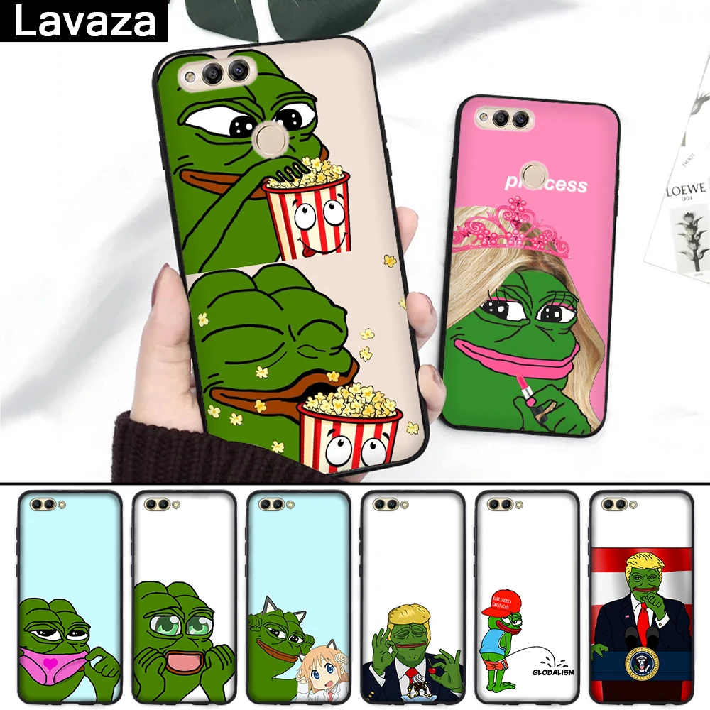 

Lavaza Meme Smug Frog Pepe Silicone Case for Huawei Honor 6A 7A 3GB Pro 7X 8 Lite 8X 8C 9 Note 10