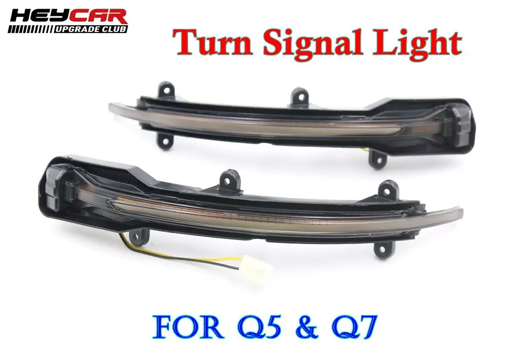 

LED Flowing Rear View Dynamic Sequential MIRROR Turn Signal Light For Audi Q5 Q7