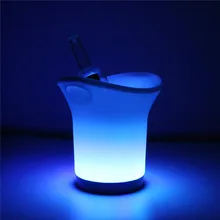 Neue Ankunft 3 Watt Batterie Betrieben Bunten LED-Licht Farbwechsel Champagner Bier Eimer Für Bar KTV Partei DC6V