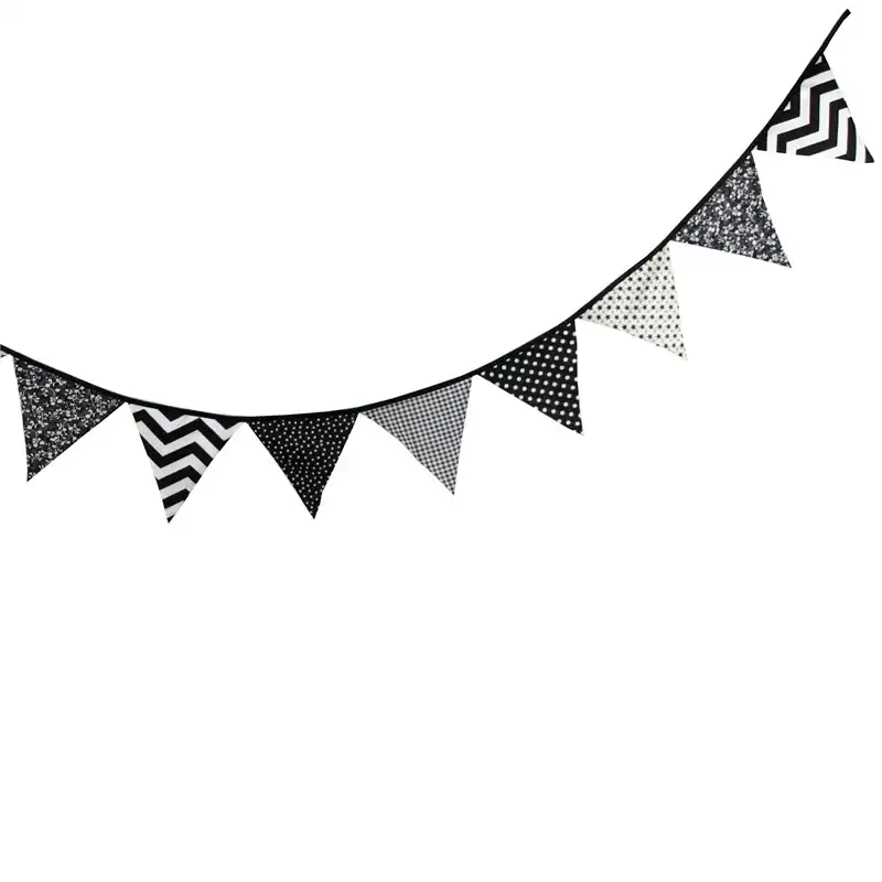 3 2 M Blanco Y Negro De La Onda Linea Banner Guirnalda De Banderines Banderas Ninos Bebe Empavesado De Cumpleanos Reunion Fiesta De Boda Accesorio Wedding Party Accessories Party Accessoriesbirthday Bunting Aliexpress