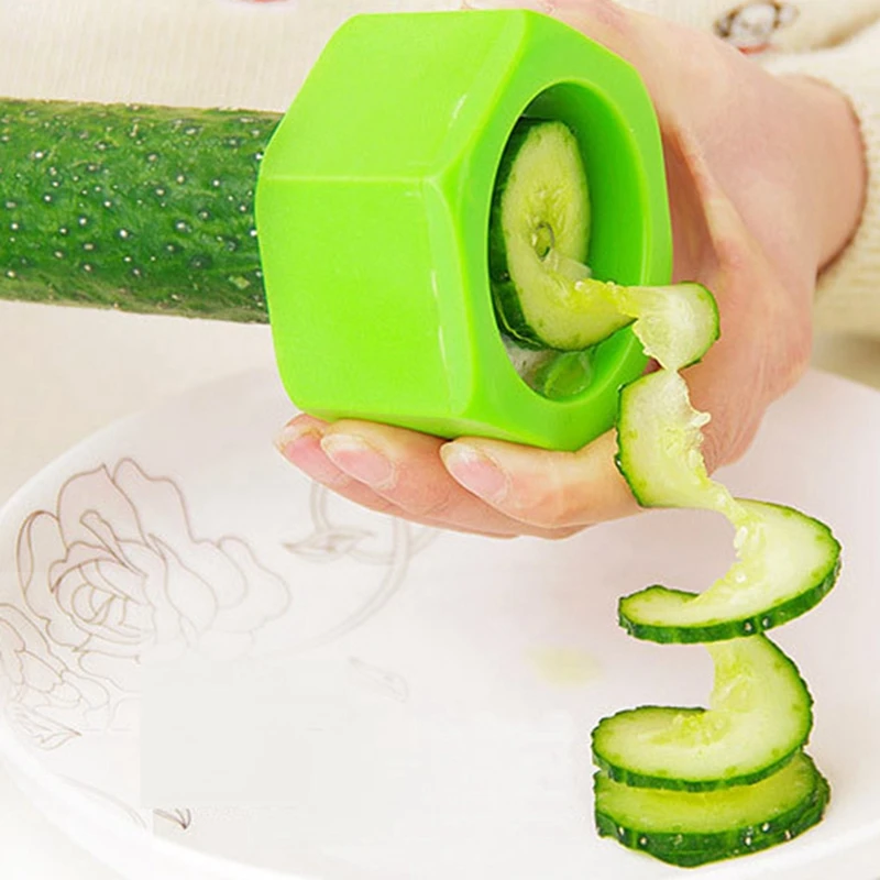 

Multi Purpose Vegetable Cutter Screw Carrot Cucumber Slicer Plastic Kitchen Peeler Fruit Spiralizer Salad Cutter Fruits Gadget