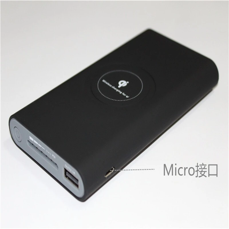 Mzxtby универсальное беспроводное зарядное устройство QI power Bank USB цифровой дисплей Внешняя батарея power bank Зарядка для Xiaomi iPhone huawei