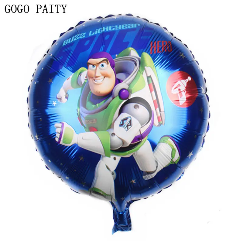 GOGO PAITY новые 18-дюймовые круглые алюминиевые воздушные шары с изображением