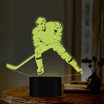 

Ice hockey movement design Night nights 7 changing Colors ideal gift for kids friend lovers room store creative decor