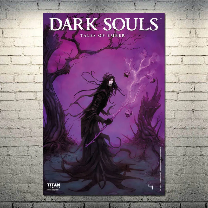 Dark Souls Hot Game Art Шелковый Холст плакат 13x20 24x36 дюймов настенные картины-004 - Цвет: picture 6