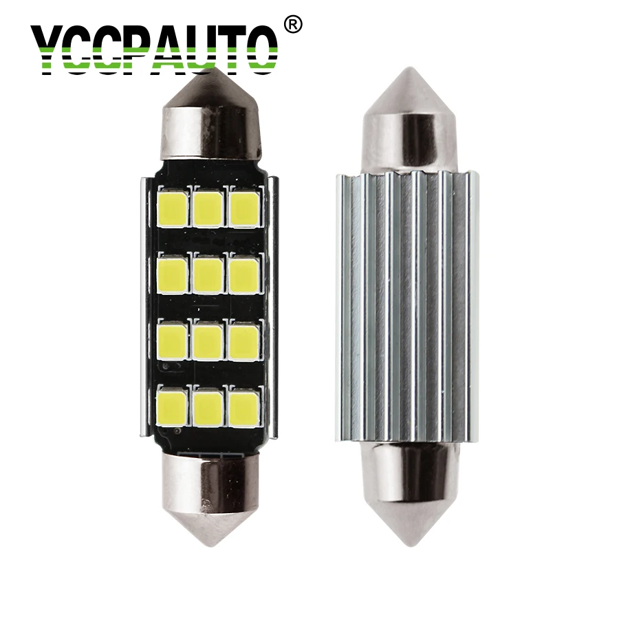 

YCCPAUTO C5W 31mm 36mm 39mm 42mm Dome Festoon LED Car Reading Bulb High Power White License Plate Lights Luggage Lamp 1PCS