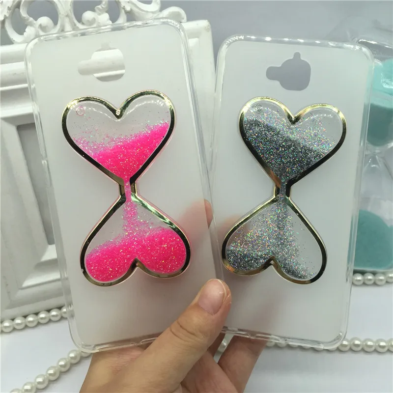 

Phone Case for Huawei Enjoy 5 / Y6 Pro / Honor 4C Pro / Holly 2 Plus TIT-AL00 Liquid Quicksand Cases Cover Capa Wine Glass