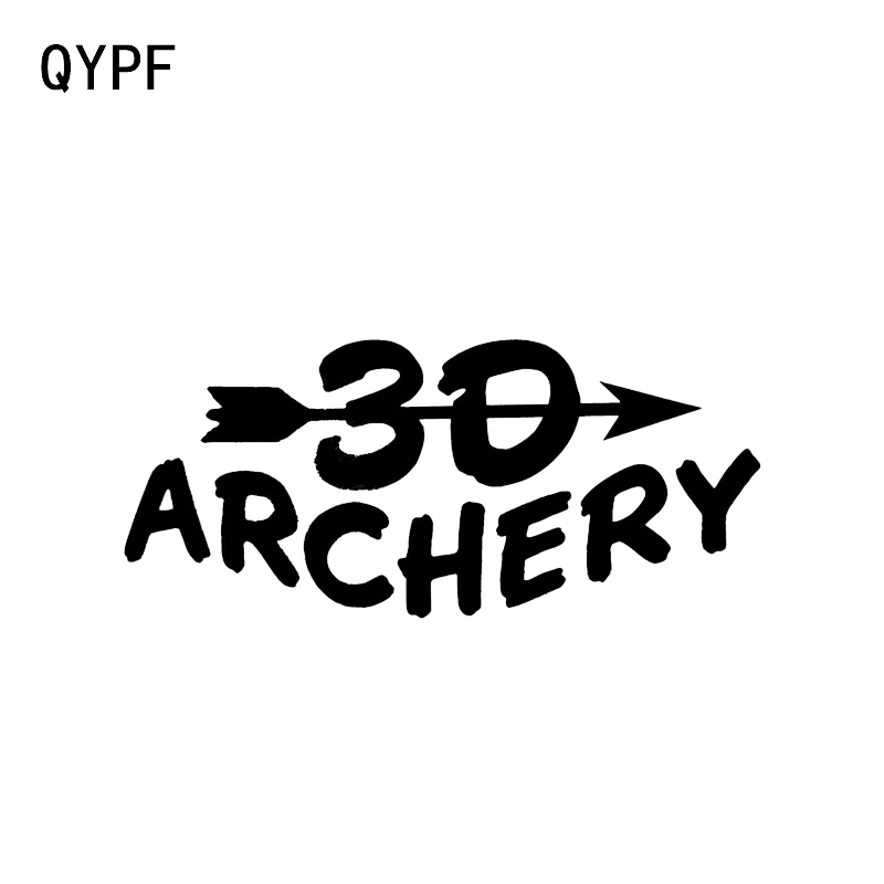 

QYPF 15.3*6.7CM Interesting 30 Archery Hunting Sport Decor Car Sticker Vinyl Accessories High Quality Decals C16-1645