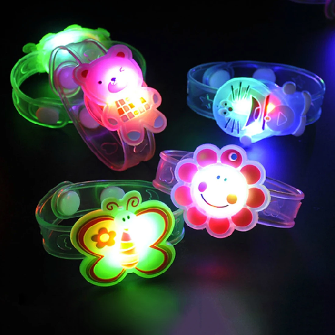Горячая Распродажа 1 шт. мультфильм флэш-браслет с светоизлучающих игрушки браслет подарки для детей