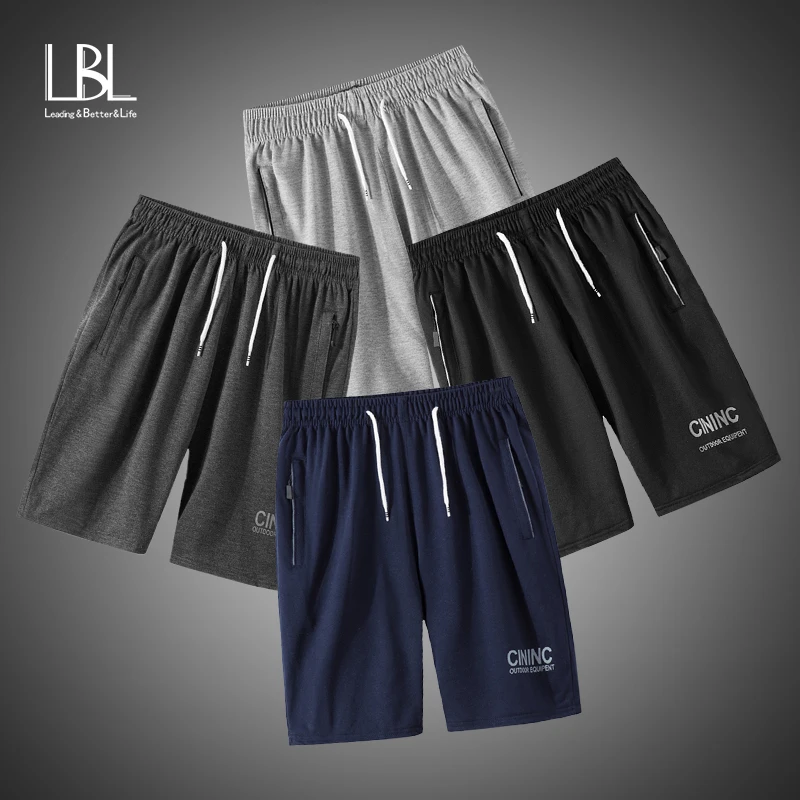 

4PC Brand Men's Shorts 2019 Summer Casual Beach Short Sweatpants Fitness Bodybuilding Shorts Workout Man Boardshorts Trousers