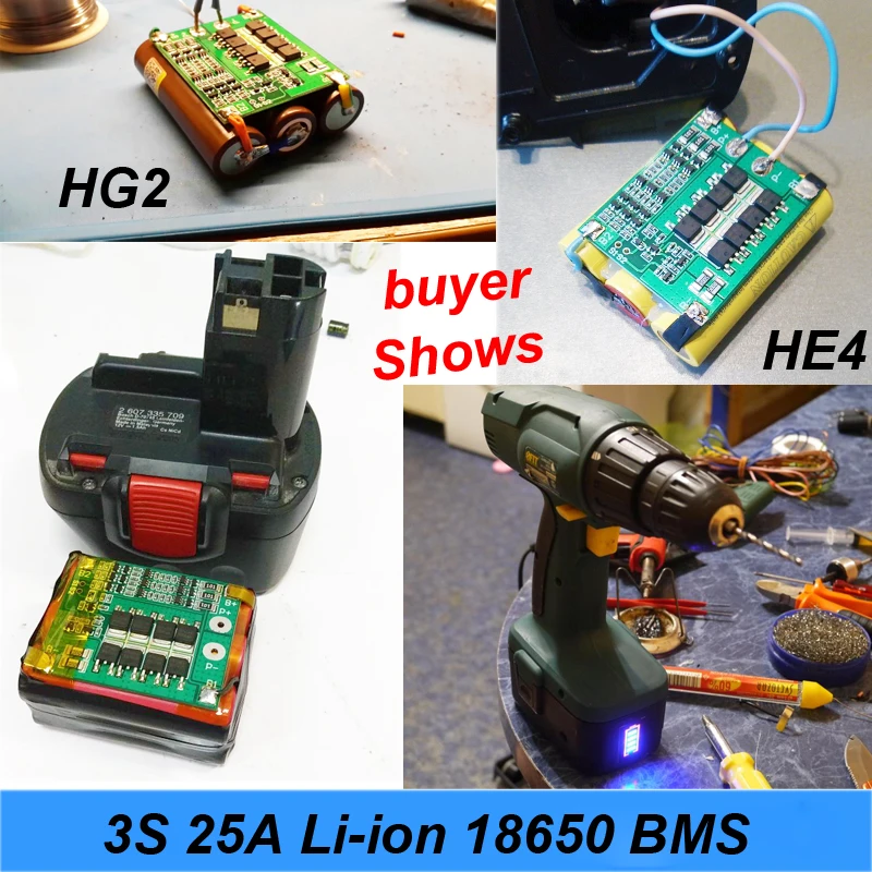 3 S 25A 12 В BMS 18650 литий ионный Батарея PCM s lipo литиевая Зарядное устройство защиты