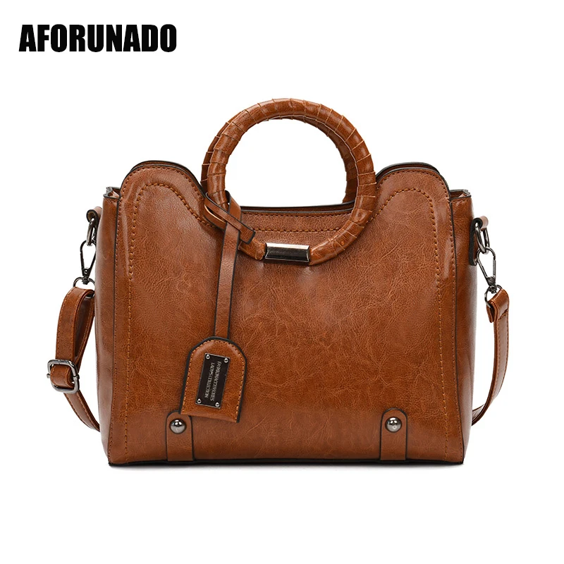 

Luxury Handbags Women Bags Designer Vintage PU Leather Chains Shoulder Bag Ladies Crossbody Bag Boston Messenger Bags For Women