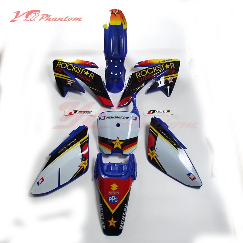 Pit bike Dirt Bike Body CRF70 Plastic kit +3m graphics Decals Sticker