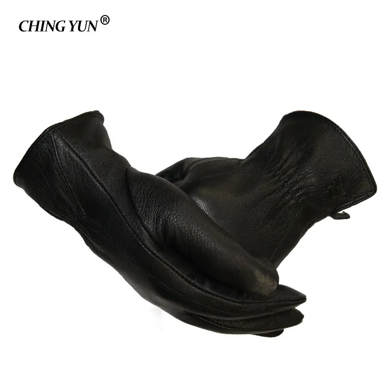 Зимние мужские перчатки из кожи оленя|designer leather gloves|leather glovesmen gloves |