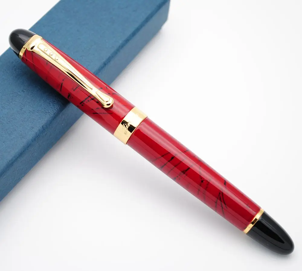 Bright Red JINHAO X450 авторучка M перо Фирменная Новинка чернильная ручка - Цвет: Bright Red