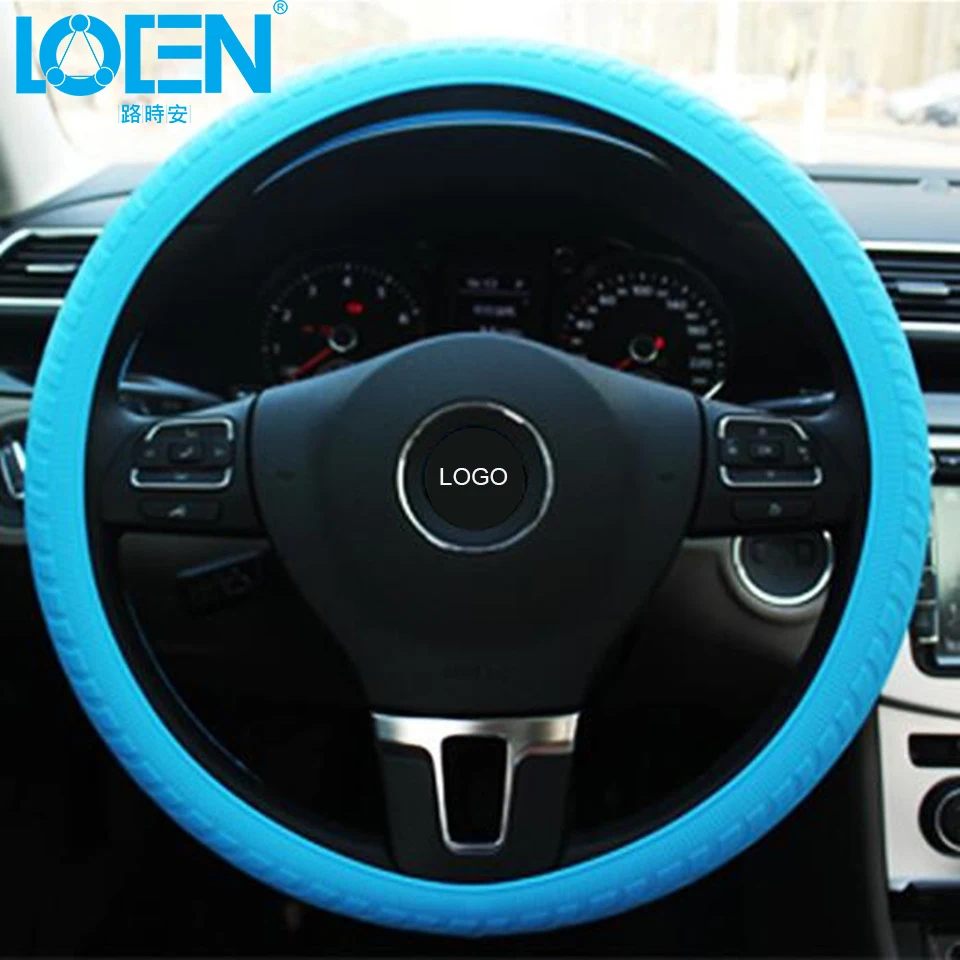Multi color Soft Car Silicone Steering Wheel Covers Anti slip