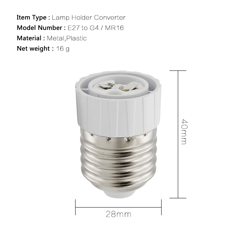 E27 для MR16 G4 фотолампы с переходник патрон преобразователь для испытания светодиодный галогенная лампочка cfl