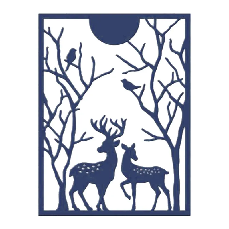 

DiyArts Die Christmas Tree Deer Metal Cutting Dies Animals for DIY Card Making Scrapbooking Craft Paper Cut Die Album Gift