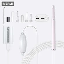 KERUI 720P HD Multipurpose Otoscope USB WiFi Endoscope Borescope Ear Picker Cleaner Mini Camera Support PC MAC Android IOS Phone KERUI 720P HD Multipurpose Otoscope USB WiFi Endoscope Borescope Ear Picker Cleaner Mini Camera Support PC MAC Android IOS Phone