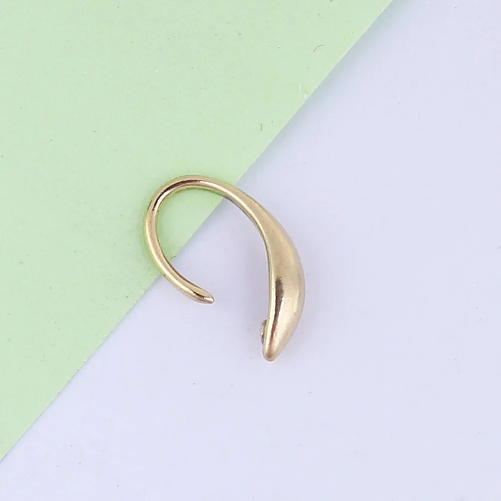 

DoreenBeads Copper Original Color Ear Wire Hooks Earring Findings Unplated 12mm x 3mm( 1/8"), Post/ Wire Size: (20 gauge),10 PCs