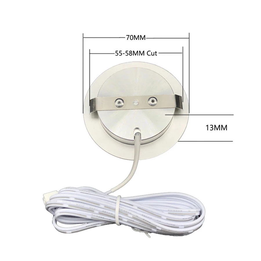 12 V عكس الضوء LED ضوء تحت الكابين كيت الترا رقيقة led مصابيح بك مع جهاز التحكم عن بُعد بالتردادات الرادوية/ اللاسلكية عصا على أضواء المطبخ خزانة
