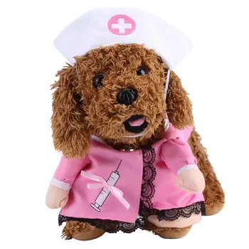 

Funny Dog Clothes Winter Pet Puppy Dog Cat Outfit Cosplay Nurse Clothes Theme Party Costume