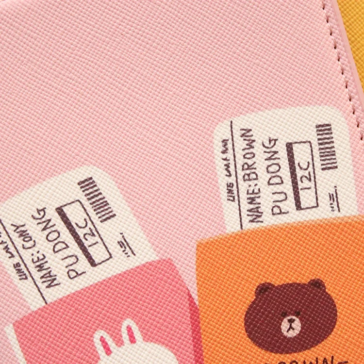 Дорожная сумка с рисунком медвежат кролика защитный для паспорта рукав Водонепроницаемый паспорт пакет с отделением для паспорта, кошелек для путешествий