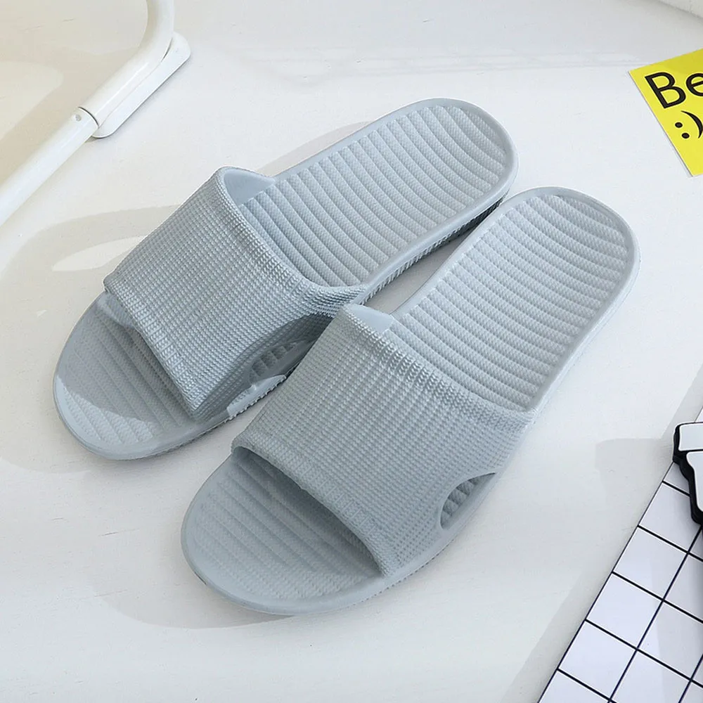 

Men Slippers Casual Black And White Shoes Non-slip Slides Bathroom Summer Sandals Soft Sole Flip Flops Man