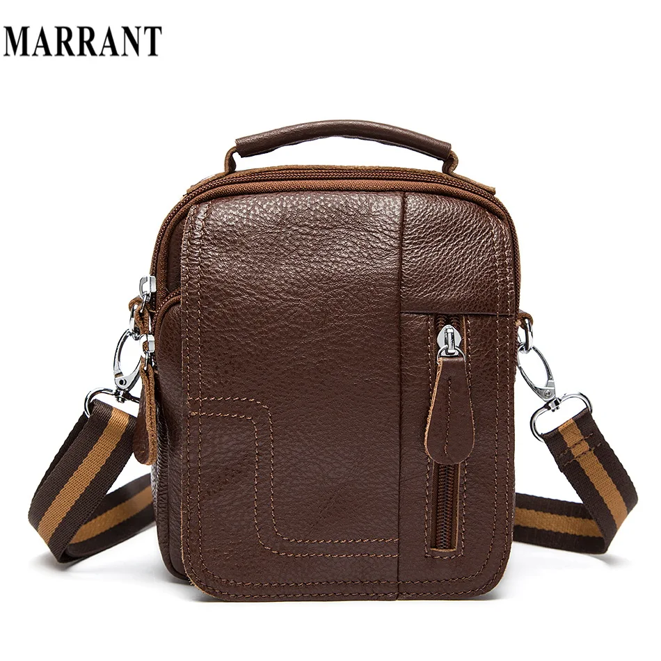 Genuine Leather Men Bags Men Messenger Bags Man Shoulder Crossbody Bag Vintage Small Man Bag