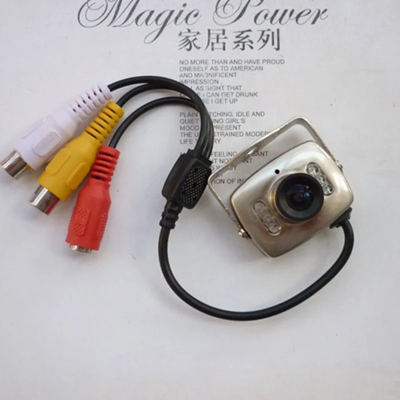 Мини 6LED проводной CCTV Камера CMOS 600TVL видеонаблюдения Цвет 3 6 мм Инфракрасный видео