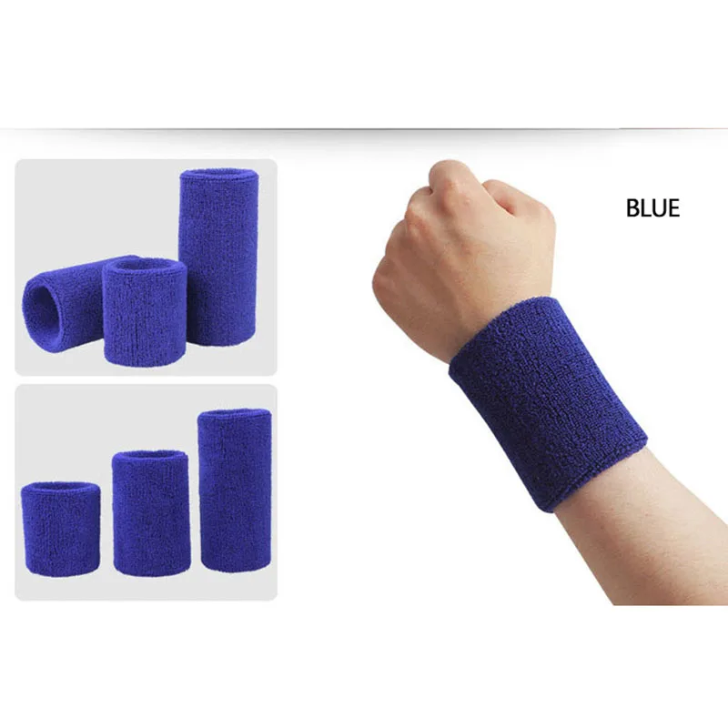 

Sports Protector Sweatband Tower Wristband Tennis/Basketball/Badminton Wrist Support 100% Cotton Gym Wrist Guard Wristlet Belts