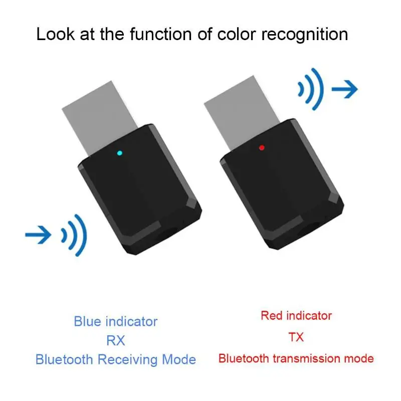 2 в 1 USB Bluetooth адаптер BT 5,0 аудио приемник для компьютера MP3-плеер ТВ передатчик Мини 3,5 мм AUX стерео беспроводной адаптер