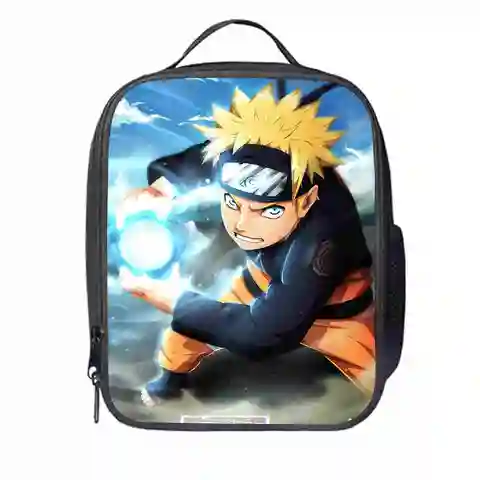 Bolsa do Almoço Naruto Personalizado Jogo Mulheres Homens Adolescentes Meninos Meninas Garoto Escola Tote Caixa Térmica Cooler Duplas