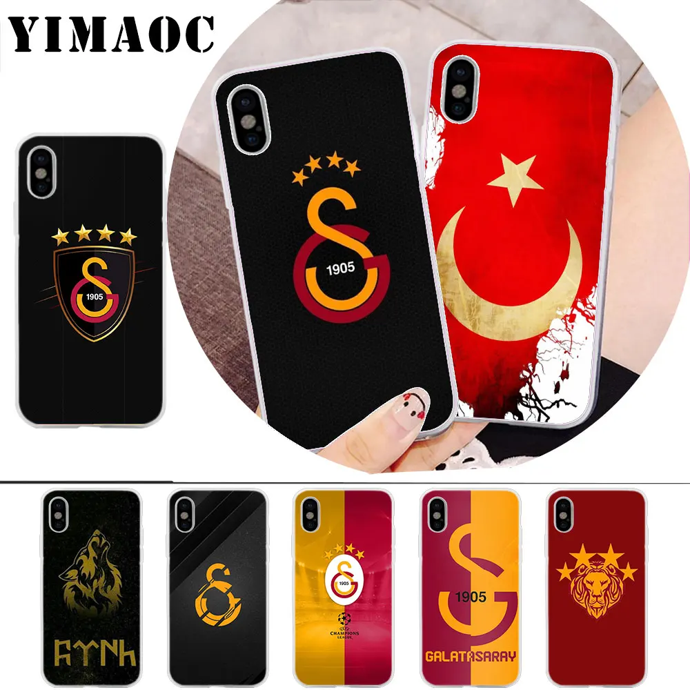 

YIMAOC turkey Galatasaray wolf Soft Silicone Case for iPhone X r s Xr Xs Max 8 7 6S 6 Plus 5 5s SE
