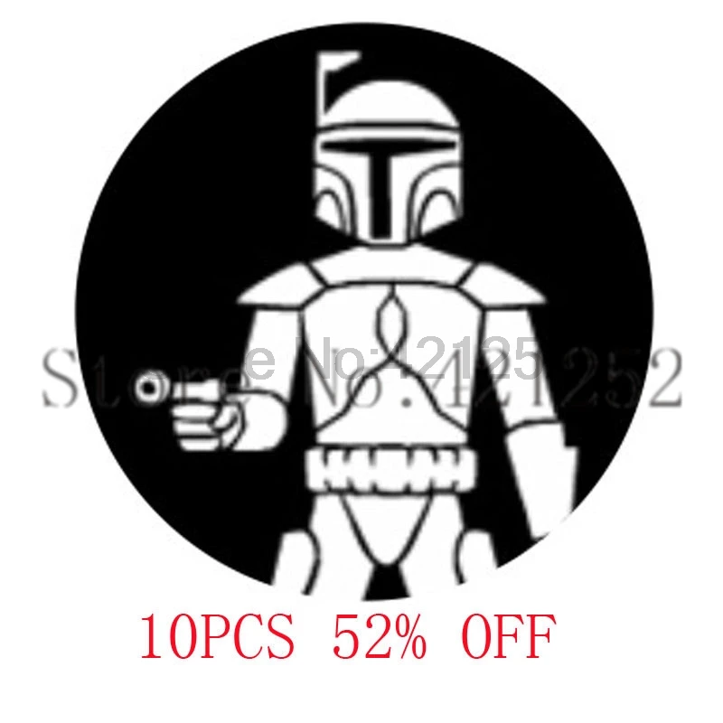 Звездные войны Jango Fett Подвеска стеклянная кабошон с фото ожерелье брелок