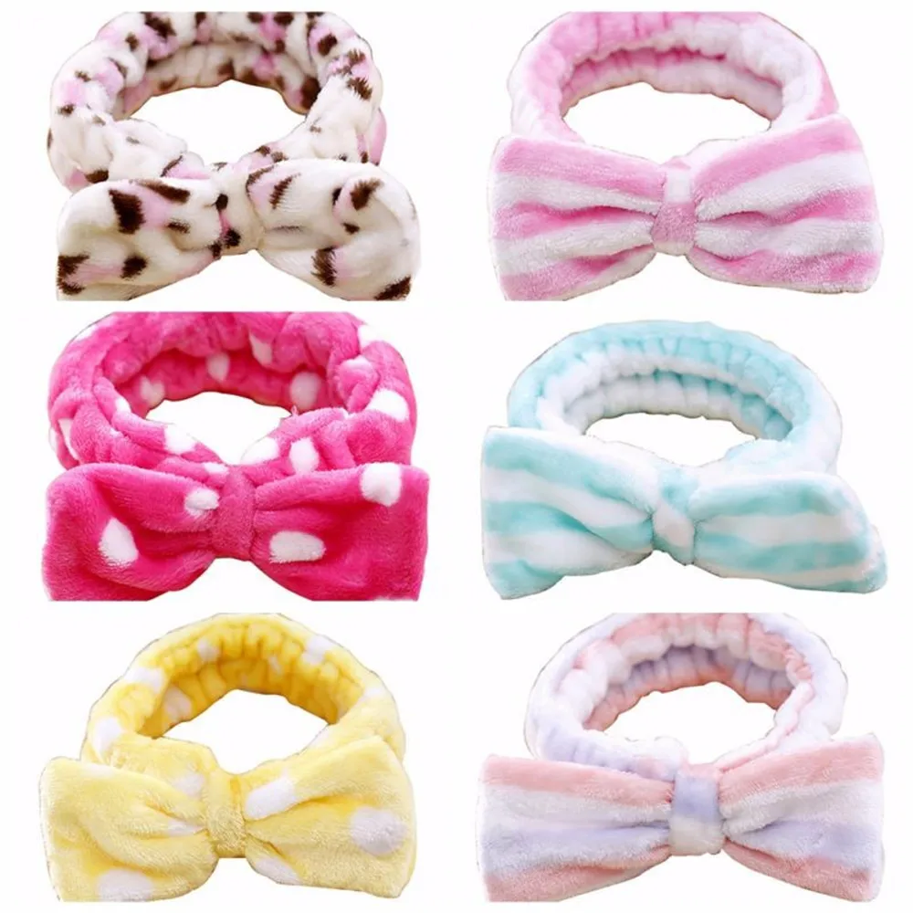 

Spa Bath Shower Hair Band Make Up Wash Face Cosmetic Headband Velvet Hair Accessories