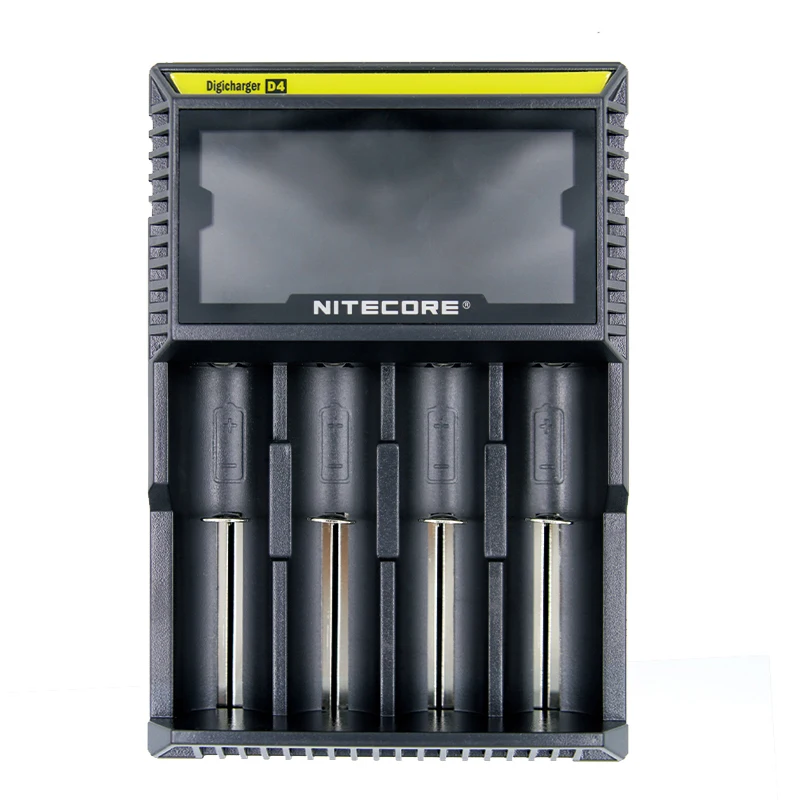 Оригинальное Nitecore D4 зарядное устройство с ЖК-дисплеем интеллектуальное зарядное устройство Li-Ion 18650 14500 17670 18490 17500 AAA 12 в зарядное устройство