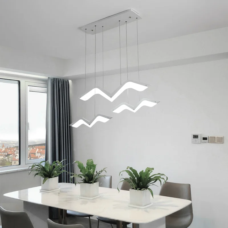  Seagull modeling Modern LED Pendant Lights For Living Room Dining room Kitchen Home Hanging Deco Su - 32954807855