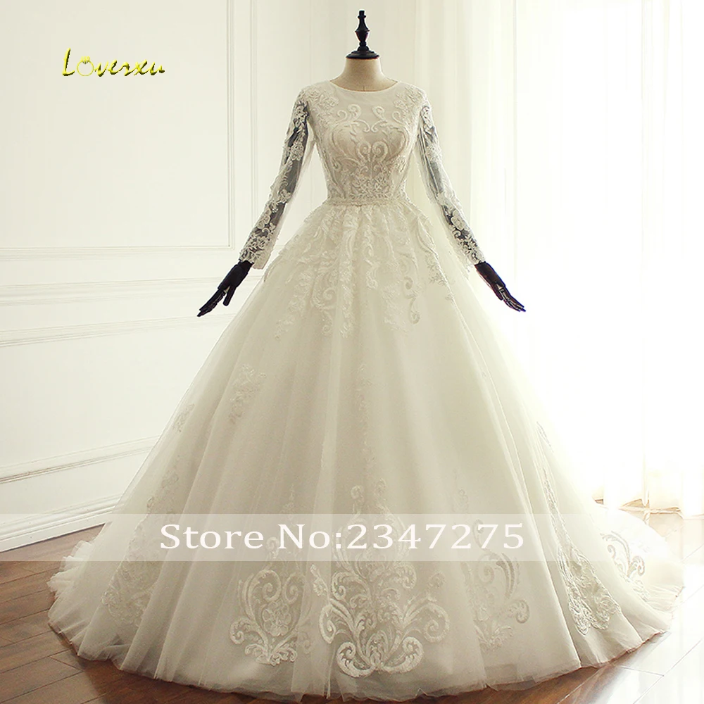 Свадебное платье с длинным рукавом Loverxu Vestido De Noiva свадебное принцессы