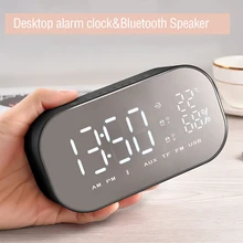 Wireless Music Player LED Alarm Clock with FM Radio Wireless Bluetooth Speaker Support Aux TF USB for Office Bedroom цена Wireless Music Player LED Alarm Clock with FM Radio Wireless Bluetooth Speaker Support Aux TF USB for Office Bedroom цены онлайн