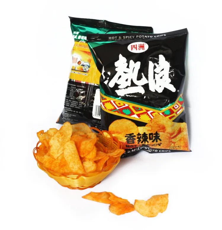 Chinese food,Spicy potato chips ,50grams 1 bag, Snack ,Food,Delicious