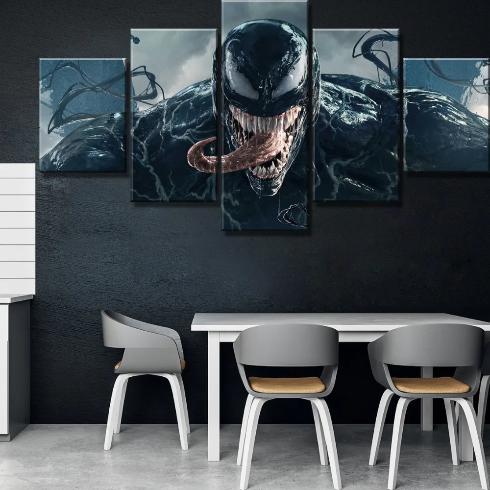 5 шт. HD принт Venom Marvel фильм плакат Куадрос Decoracion картины на холсте стены искусства для украшения дома Настенный декор