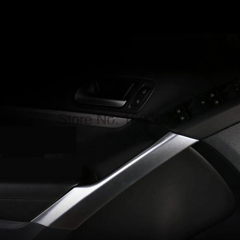 Матовая хромированная накладка на внутреннюю дверную ручку для Volkswagen VW Tiguan 2012 2013