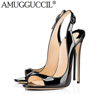 

2020 New Plus Big Size 35-52 Black Yellow Blue Nude Leopard Fashion Sexy High Heel Party Wedding Summer Lady Women Sandals L1019