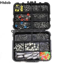 196 шт./лот, Рыболовный набор, коробка для рыболовных снастей, Маленькая прозрачная пластиковая водонепроницаемая рыболовная приманка, рыболовная коробка, emerillon carpe