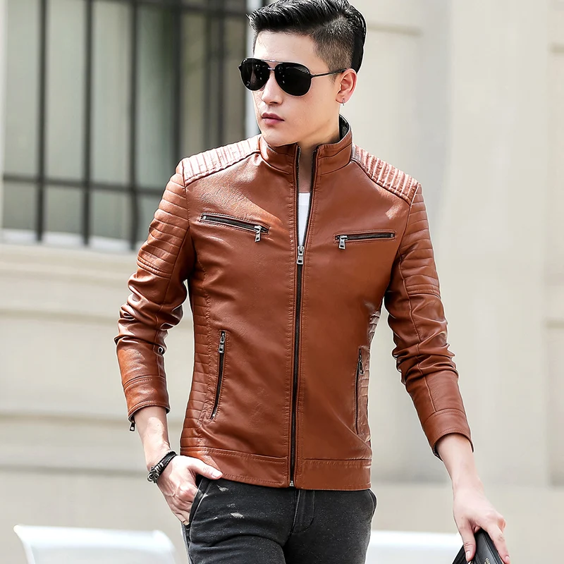 NICE DESIGN 2018 new style fashion wear classic high quality men's pu jacket coat with zipper decroation HOT SALE NICE DESIGN 2018 new style fashion wear classic high quality men's pu jacket coat with zipper decroation HOT SALE